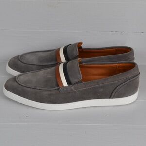 Allen Edmonds Port Washington Randolph Grey White Loafer Shoes Size 11.5D